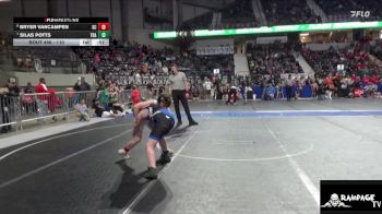 110 lbs Cons. Round 2 - Silas Potts, Trailblazer vs Bryer VanCampen, Scott City