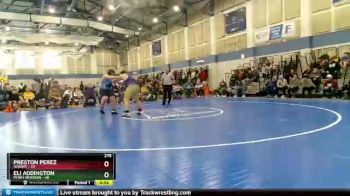 275 lbs Semis (4 Team) - Eli Addington, Perry Meridian vs Preston Perez, Hobart