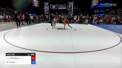 126 lbs Rnd Of 128 - Jayden Dela Rosa, CA vs Weston Green, WY