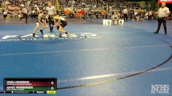 107 lbs Champ. Round 1 - John Loegering, LaMoure-Litchville/Marion vs Hayes Weinberger, New Salem-Almont