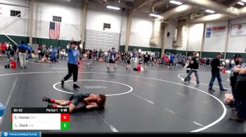 85-92 lbs Quarterfinal - LeTavion Dack, Shelton vs Carter Hanes, Seward Wrestling