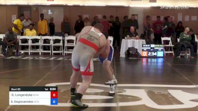 130 kg Quarterfinal - Donny Longendyke, Minnesota Storm vs Sergo Gogisvanidze, Georgia
