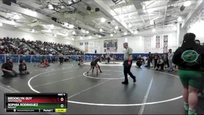 120 lbs Cons. Round 3 - Sophia Rodriguez, Walnut vs Brooklyn Guy, Westminster