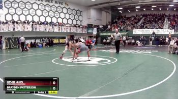 144 lbs Cons. Round 6 - Omar Leon, Springfield (Akron) vs Brayden Patterson, Avon Lake