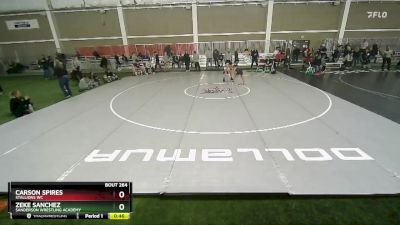 88 lbs Quarterfinal - Carson Spires, Stallions WC vs Zeke Sanchez, Sanderson Wrestling Academy