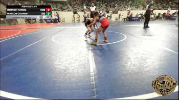 58 lbs Consi Of 16 #2 - Bennett Grose, Ponca City Wildcat Wrestling vs Waylon Cooper, Sperry Wrestling Club