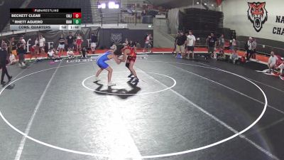 132 lbs Cons. Quarters - Beckett Clear, California vs Rhett Aguero, Idaho