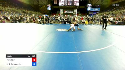 144 lbs Rnd Of 128 - Maurice Ellis, CT vs Gregory Torosian, CA