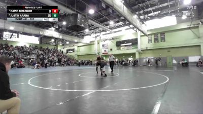 285 lbs 5th Place Match - Justin Arana, SAN FERNANDO vs David Melchor, SAN PEDRO