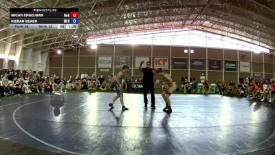 138 lbs Micah Engelman, Pennsylvania Red vs Kieran Beach, Michigan Blue
