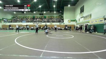 144 lbs 3rd Place Match - Kyle Da Nobrega, South Torrance vs Greg Ruiz, Sonora