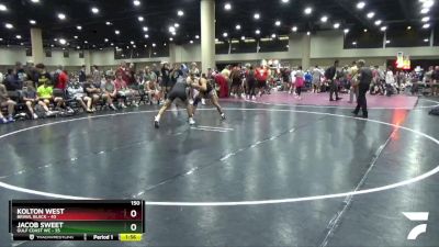 150 lbs Round 2 (6 Team) - Kolton West, BRAWL Black vs Jacob Sweet, Gulf Coast WC