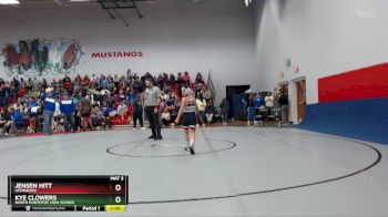 106 lbs Cons. Semi - Kye Clowers, North Pontotoc High School vs Jensen Hitt, Lewisburg