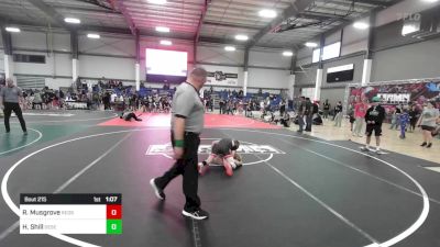 95 lbs Quarterfinal - Ryker Musgrove, Redskin Wrestling vs Hoyt Shill, Desert Dogs WC