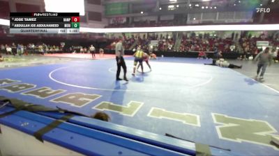 215 lbs Quarterfinal - Abdullah Joe Abdulhameed, Meridian vs Jose Tamez, Nampa