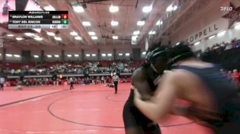 215 lbs Cons. Round 2 - Tony Del Rincon, Lewisville Hebron vs Braylon Williams, Arlington Lamar