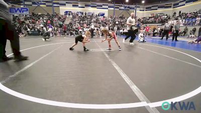 52 lbs Rr Rnd 3 - Arielle Wylie, Tuttle Wrestling vs Karlie Kelley, Blanchard Wrestling Club