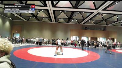 130 lbs Champ. Round 1 - Annabelle Melton, IL vs Jordan Stevens, GA