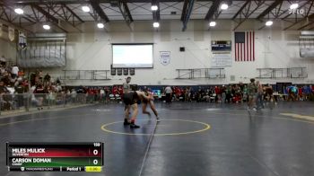 150 lbs 7th Place Match - Miles Mulick, Silverton vs Carson Doman, Canby