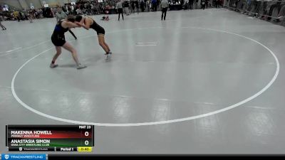 145 lbs Cons. Round 2 - Makenna Howell, Prodigy Wrestling vs Anastasia Simon, Iowa City Wrestling Club