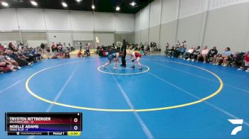 138 lbs Placement Matches (8 Team) - Trysten Rittberger, Oklahoma Red vs Noelle Adams, Texas Blue