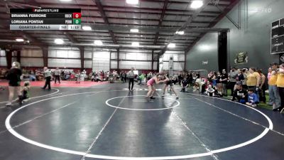 115 lbs Quarterfinal - Brianna Ferrone, Rockaway vs Loriana Fontan, Pennsburg