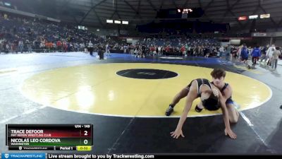 149 lbs Quarterfinal - Trace Defoor, Mat Demon Wrestling Club vs Nicolas Leo Cordova, Washington