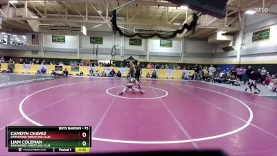 75 lbs Cons. Round 2 - Liam Coleman, Darkhorse Wrestling Club vs Camdyn Chavez, Darkhorse Wrestling Club