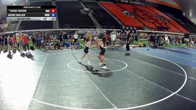 110 lbs Quarters - Gage Green, Idaho vs Jesse Miller, Washington