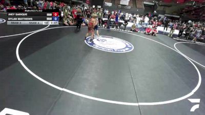 126 lbs Jhey Sarique, BAWA-Bay Area Wrestling Association vs Dylan Matthews, NAWA - North Area Wrestling Association