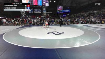 100 lbs Champ. Rd Of 16 - Sloane Kruger, WA vs Jaelle Cortez, CA