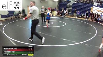 100 lbs. Champ. Round 1 - Nico Brooks, Hillsboro vs Addison Shank, Odessa