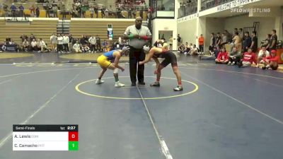 125 lbs Semifinal - Aiden Lewis, Edinboro vs Colton Camacho, Pittsburgh