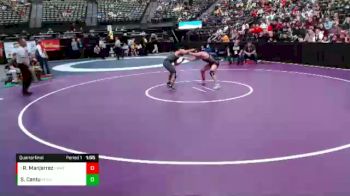 152 lbs Quarterfinal - Raife Manjarrez, Cheyenne Mtn vs Sergio Cantu, Roosevelt