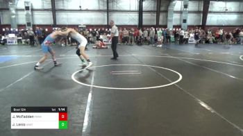 130 lbs Round Of 16 - James McFadden, Franklin Towne vs Joey Lenio, Unattached