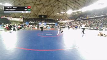 Girls 2A 125 lbs 5th Place Match - Evelyn Scott, Deer Park (Girls) vs Jocelyn Chavez, Toppenish (Girls)