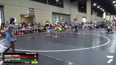 70 lbs Champ Round 1 (16 Team) - Xander Yandell, Rabbit WC vs Princeton Nunn, RWA