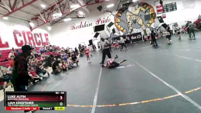 65 lbs Round 3 - Luke Autin, Backyard Brawlers vs Liam Kingfisher, The Storm Wrestling Center