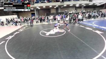110 lbs Cons. Round 2 - Taniyah Moss, Unattached vs Emma Ford, Unattached