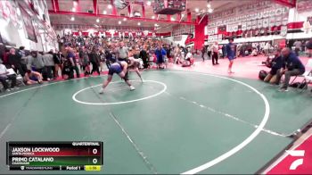 182 lbs Quarterfinal - Jaxson Lockwood, Santa Monica vs Primo Catalano, Chaminade