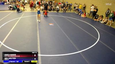 Quarterfinal - Anica Barze, East Side Wrestling Club vs Nex Nguyen, Fridley