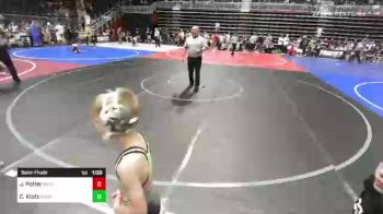 54 lbs Semifinal - Jayce Potter, Green River Grapplers vs Chris Klotz, Kremmling Lil Mustangs