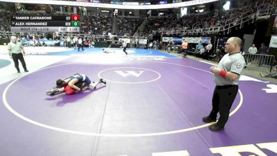 I-118 lbs Champ. Round 2 - Alex Hernandez, Newfield vs Tanner Catrabone, St. Francis