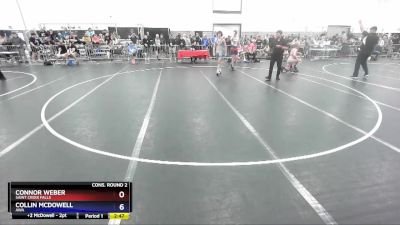 144 lbs Cons. Round 2 - Connor Weber, Saint Croix Falls vs Collin McDowell, AWA