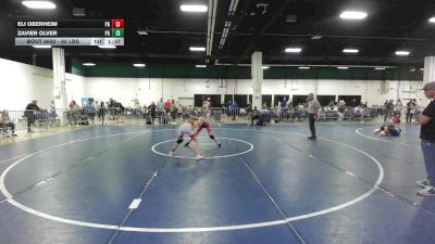95 lbs Quarterfinal - Eli Oberheim, PA vs Zavier Olver, PA