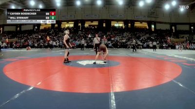 132-2A/1A Quarterfinal - Will Stewart, Huntingtown vs Cayden Boedecker, Brunswick