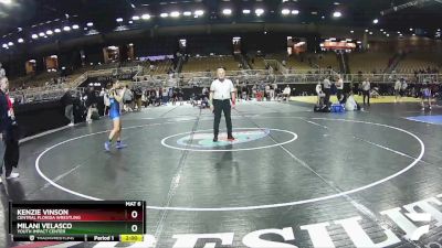 125 lbs Round 3 - Milani Velasco, Youth Impact Center vs Kenzie Vinson, Central Florida Wrestling