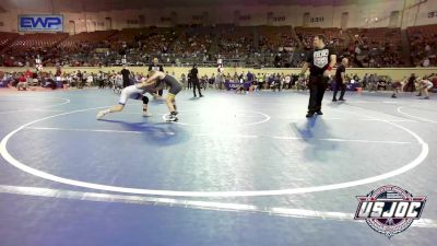 85 lbs Round Of 16 - Zoie Gregory, Tulsa Blue T Panthers vs River Holcomb, Tecumseh Youth Wrestling