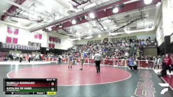 125 lbs Champ. Round 1 - Isabella Rodriguez, Bishop Amat vs Katalina De Haro, Riverside Poly