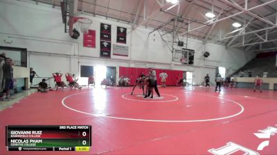 157 lbs 3rd Place Match - Giovanni Ruiz, Bakersfield College vs Nicolas Pham, Cerritos College